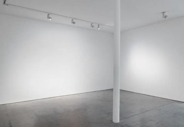 Minimalist art gallery in the Marais