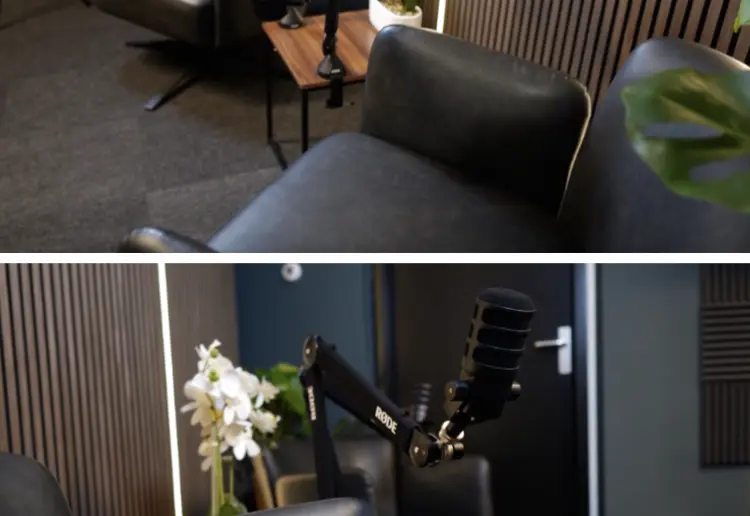 Luxe Video- & Podcaststudio in Amsterdam (Inclusief Apparatuur)