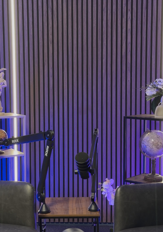 Luxe Video- & Podcaststudio in Amsterdam (Inclusief Apparatuur)