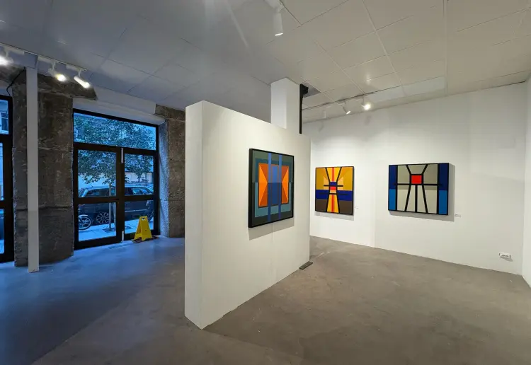 A busy street for art and design lovers.