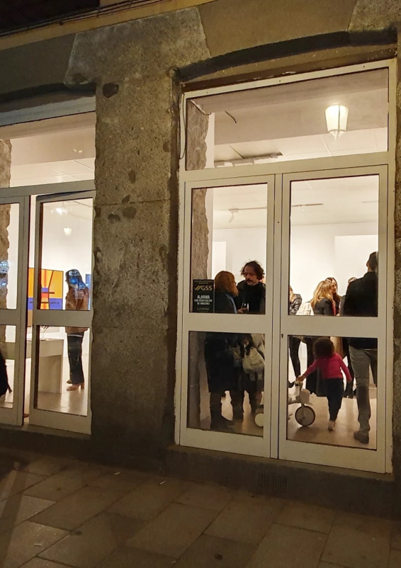 A busy street for art and design lovers.