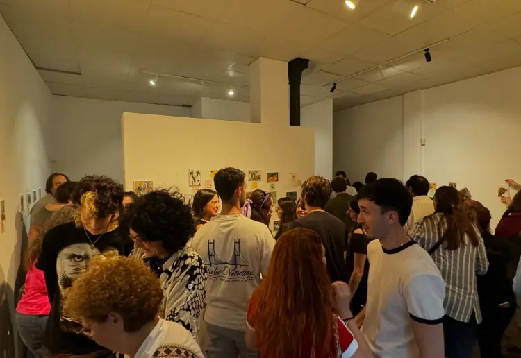 A busy street for art and design lovers.