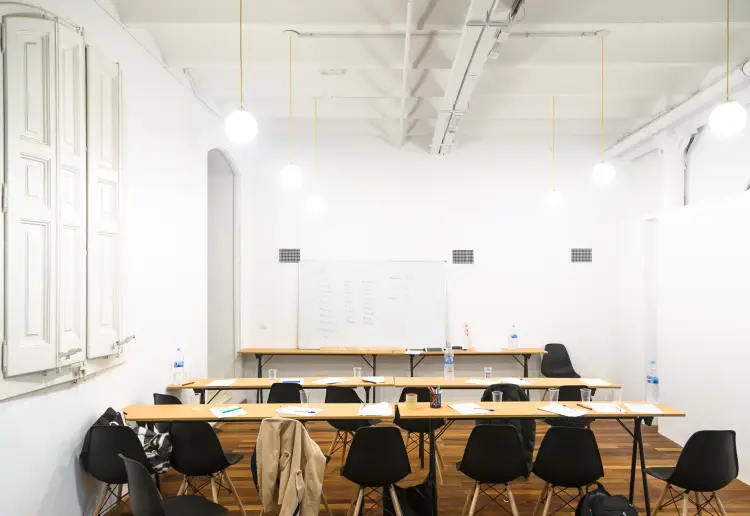 Sala de formación en Coworking Eixample