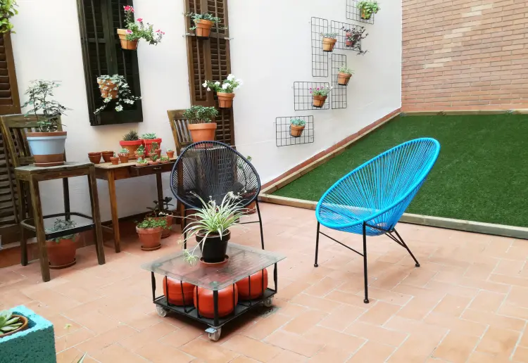 Espacio acogedor con luz natural y con patio interior.