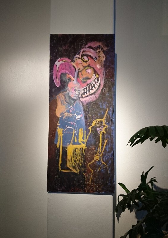 Colorful art studio