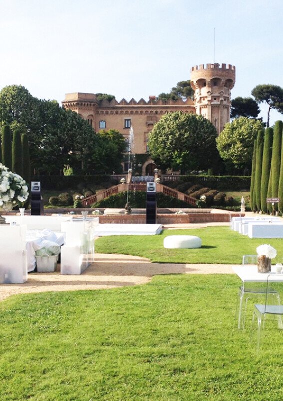 Castillo en las afueras de Barcelona