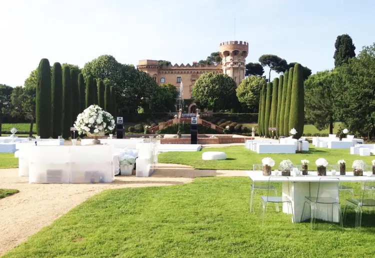 Castillo en las afueras de Barcelona