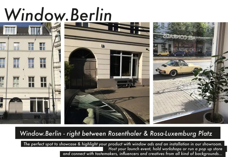 Storefront Gallery Space / Show Window / Berlin Mitte Torstrasse
