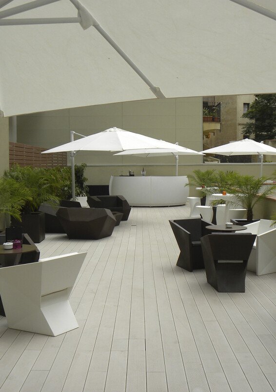 Espaciosa terraza en pleno centro de Barcelona