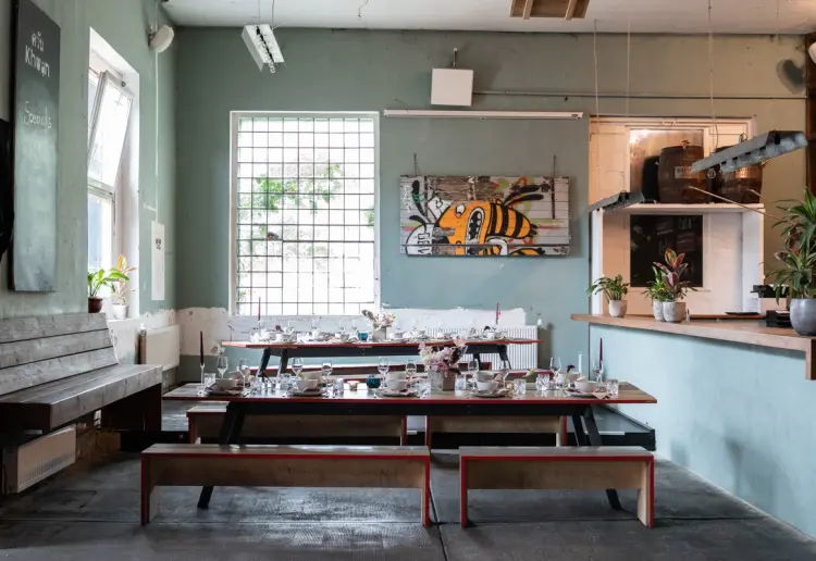 Authentic restaurant in a former railway yard