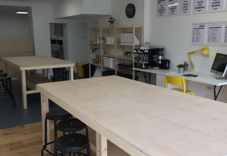 Pop up store with natural light