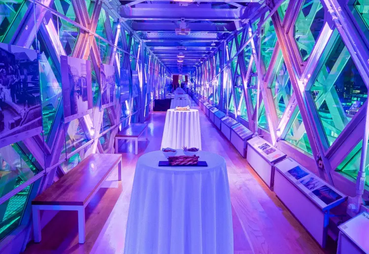 Iconic space 42meters above the river