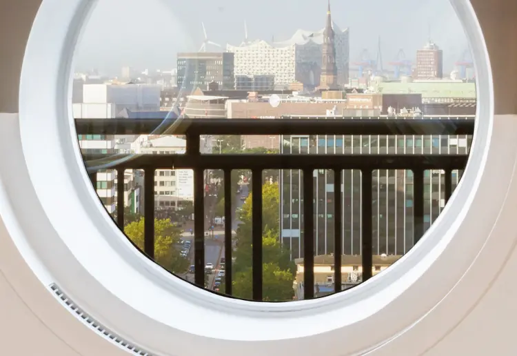 Rooftop terrace in Hamburg