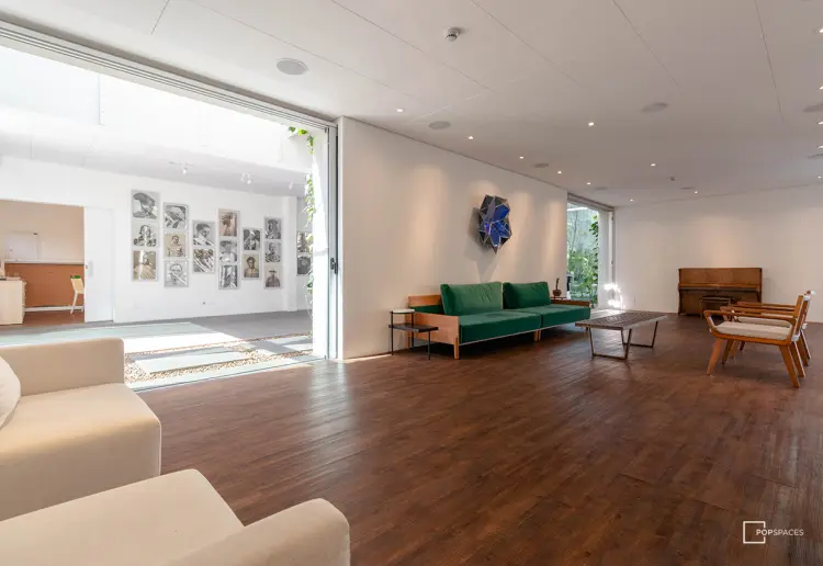 Cultural space with art