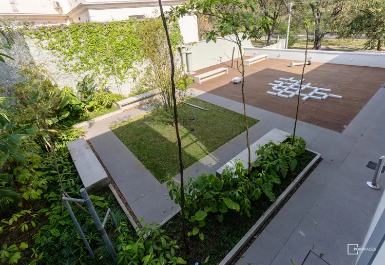 Cultural space with art