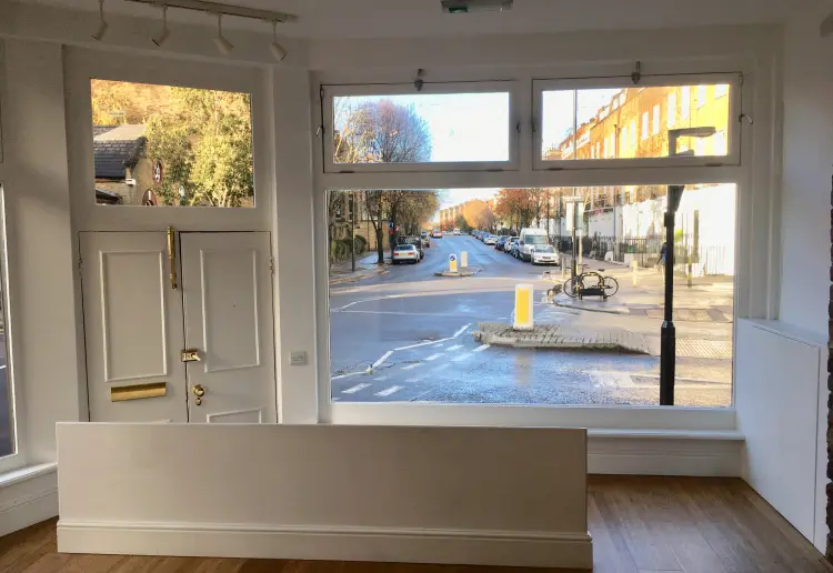 Bright Pop Up Store on Street Corner