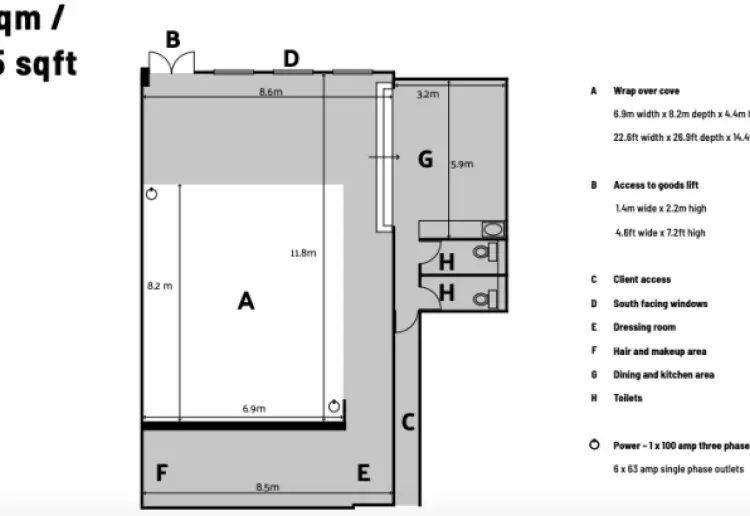 Medium White Studio for Shootings and Events
