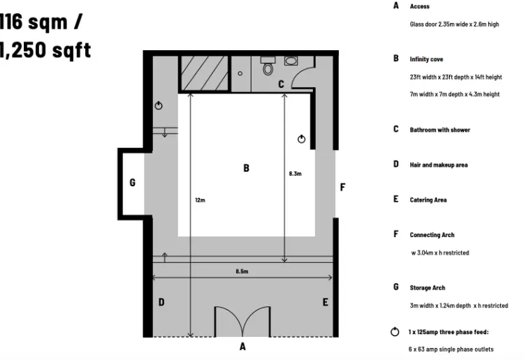 Large and Arched Studio