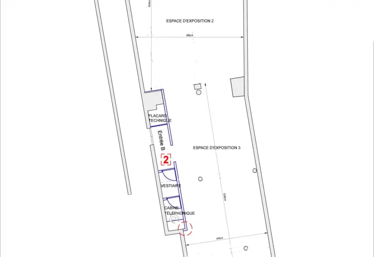 Three-floor gallery in the Marais