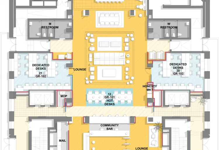 Large and Adaptable Coworking Space