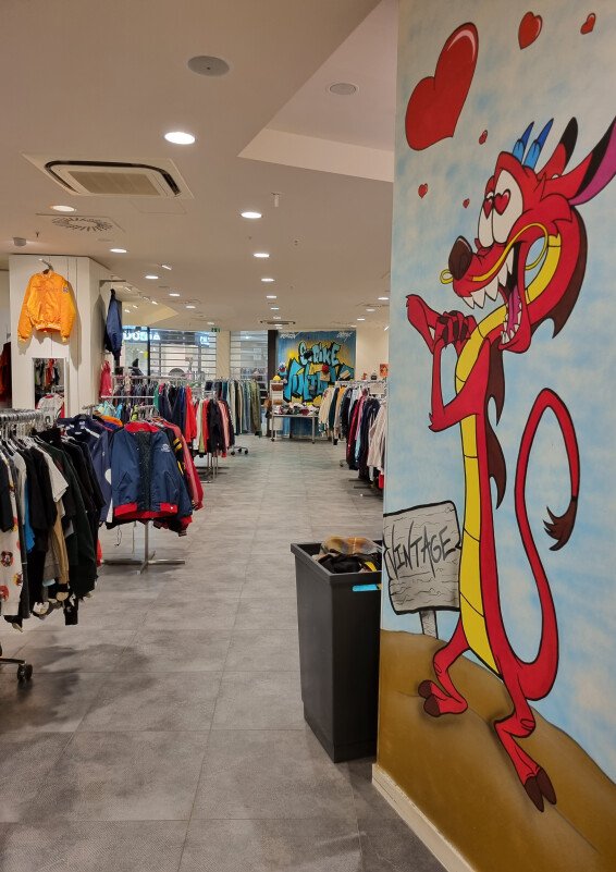 Space Inside Thriving Vintage Shop in City Center