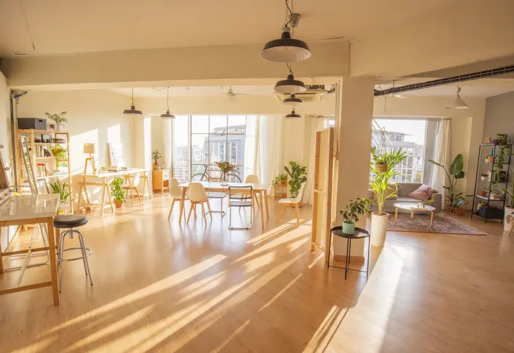 Loft nórdico con mucha luz natural