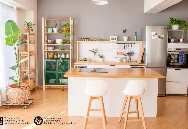 Loft nórdico con mucha luz natural