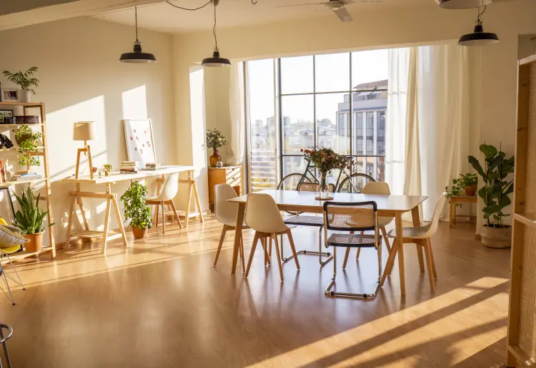 Loft nórdico con mucha luz natural