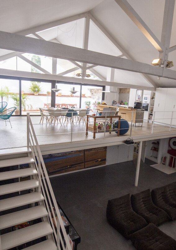 Nave loft con terraza mediterránea