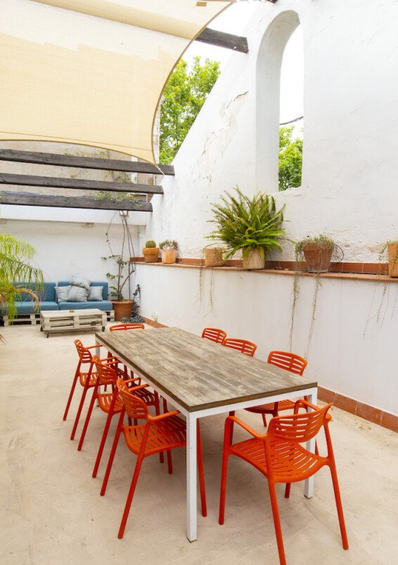 Nave loft con terraza mediterránea