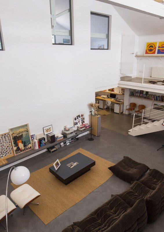 Nave loft con terraza mediterránea