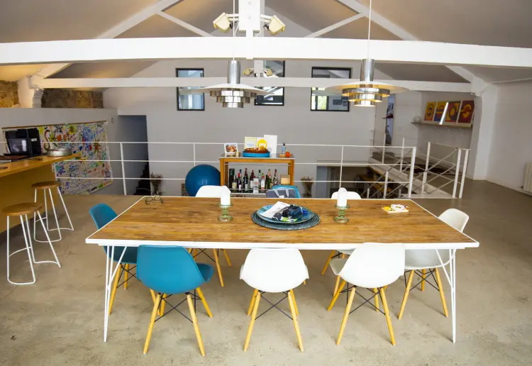 Nave loft con terraza mediterránea
