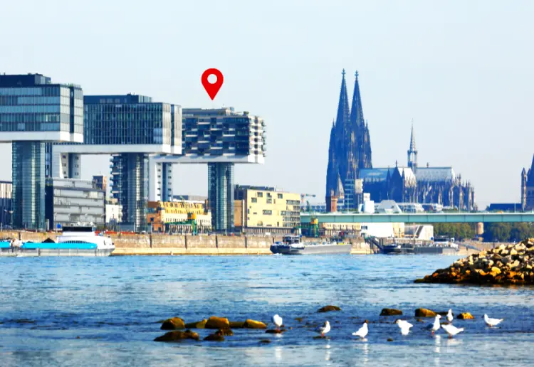 Sessel Hub Rheinauhafen - Location im KRANHAUS Nord