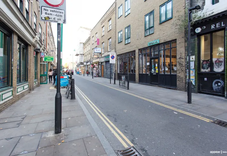Pop-up shop in Shoreditch, London