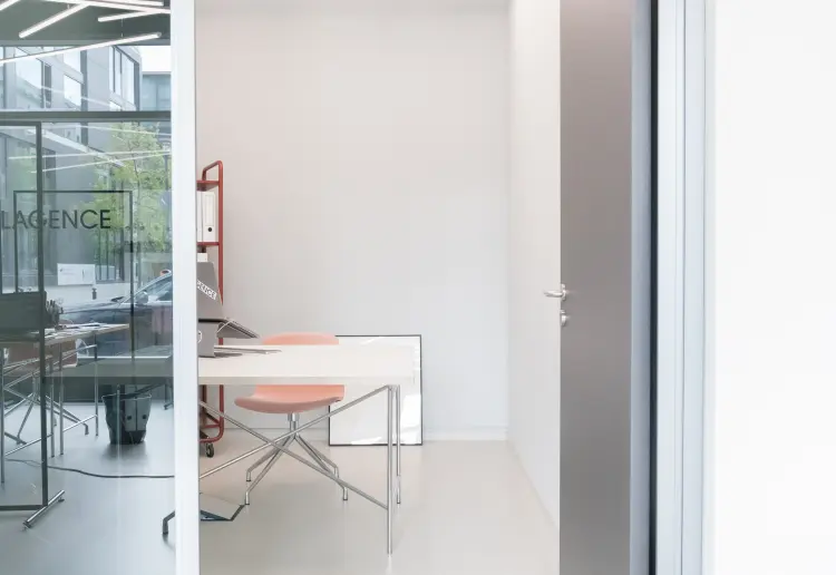 Showroom with amazing light installation