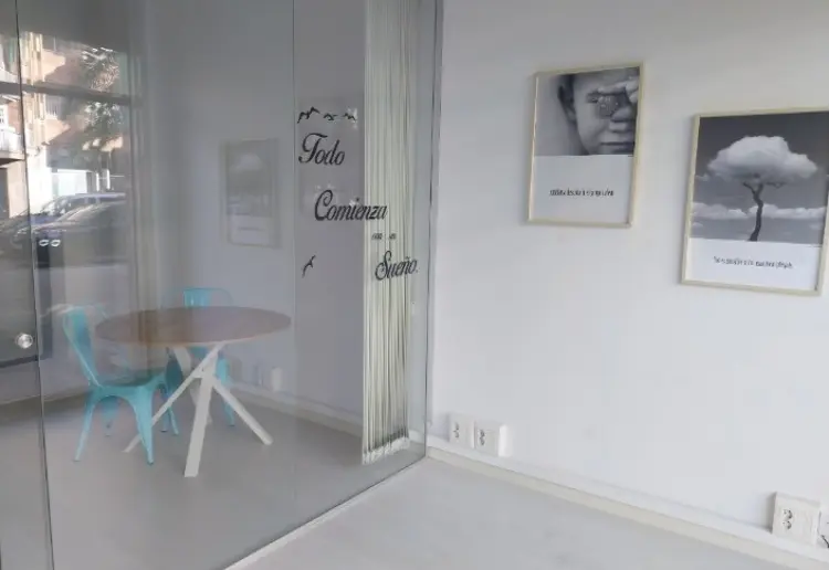 Sala polivalente de 35 m (escaparate + tienda + almacén)
