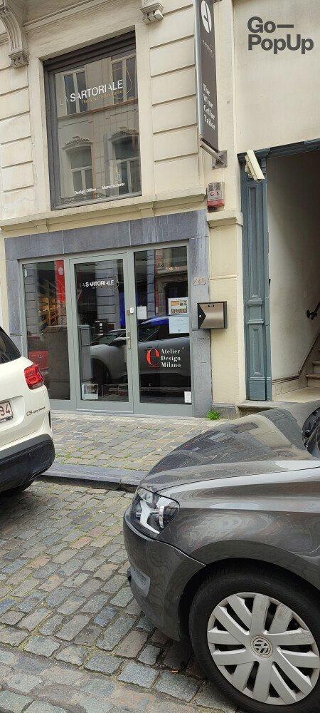 Boutique éphémère avec grande vitrine au sablon au cœur de Bruxelles