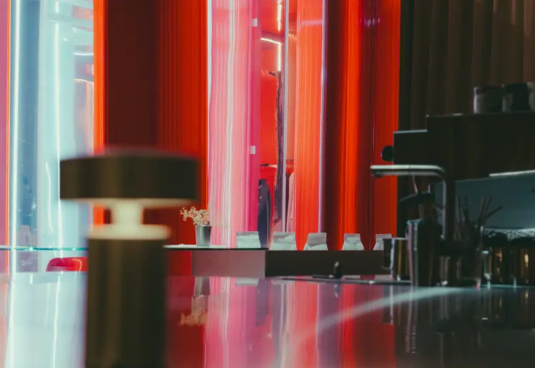 Design store with a speakeasy coffe space