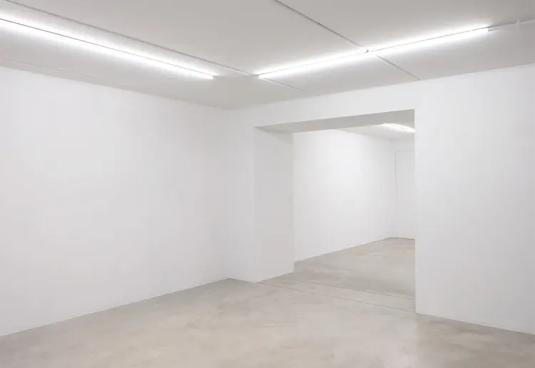 withe cube style exhibition space