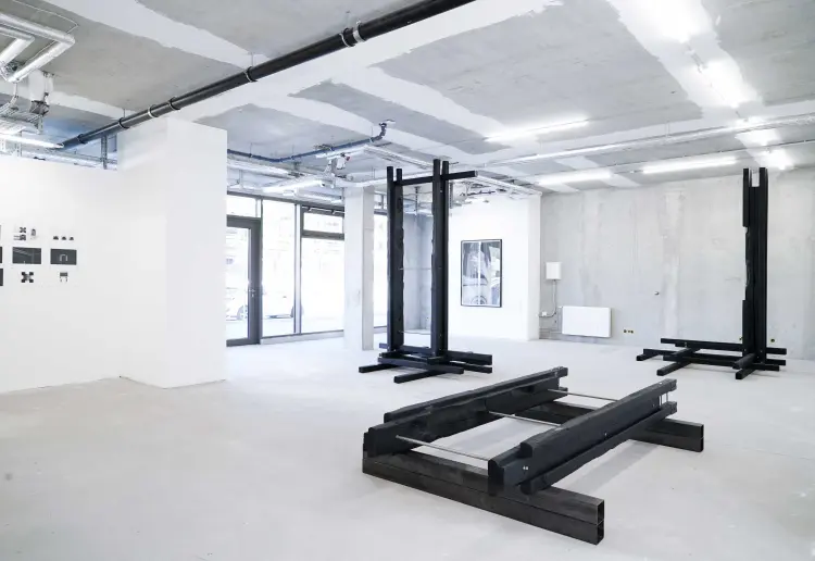 Modern brutalist space