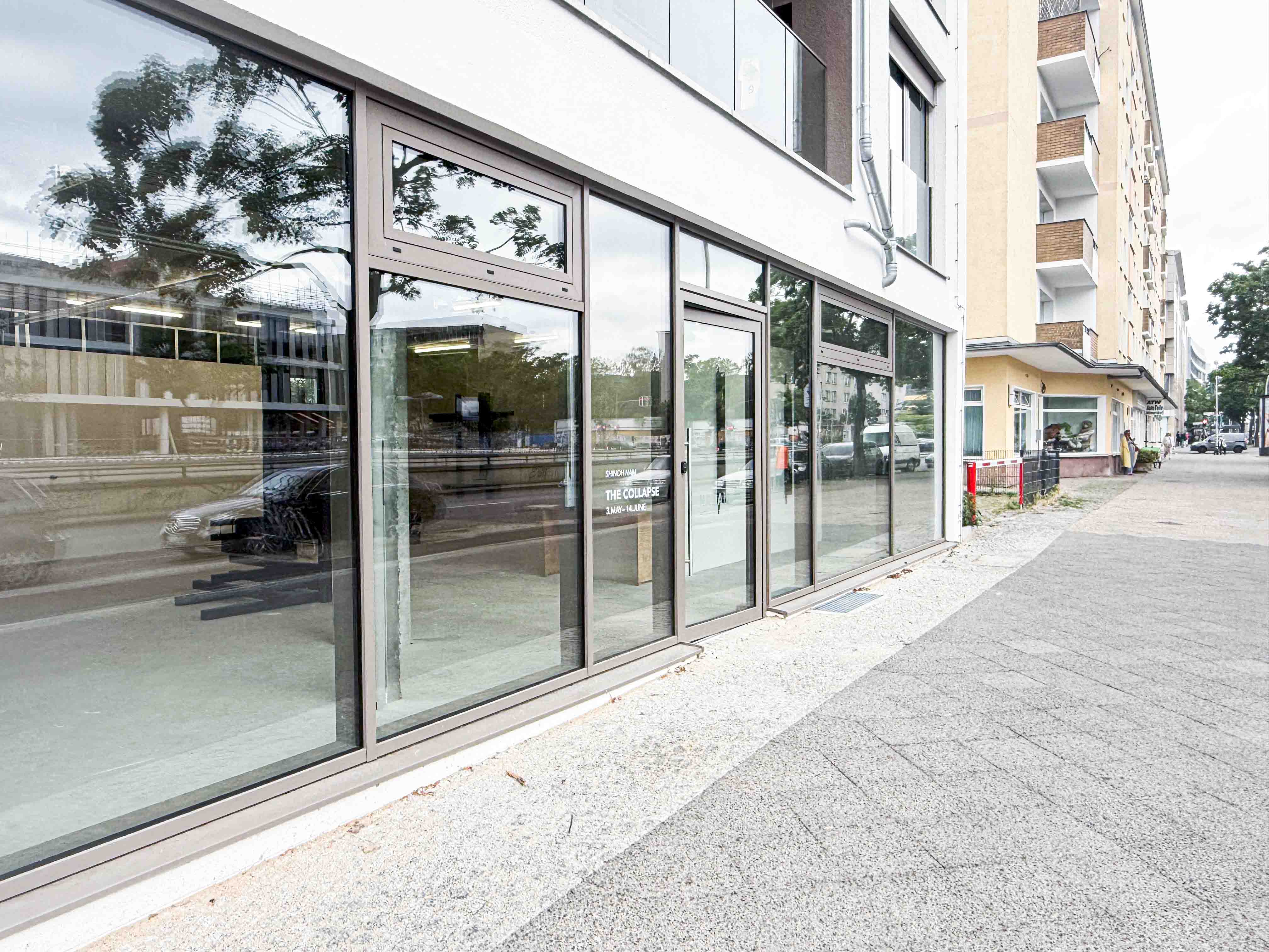 Modern brutalist space