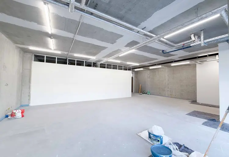 Modern brutalist space