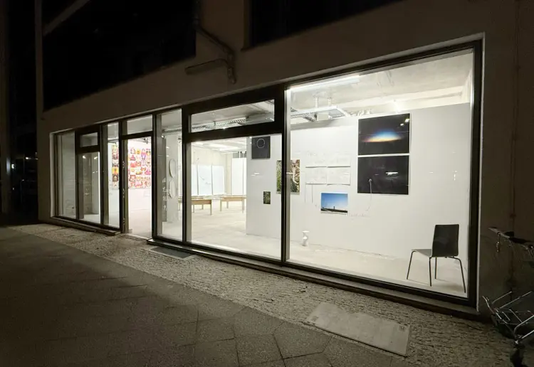 Modern brutalist space