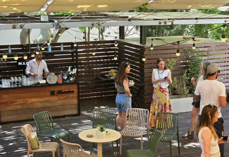 Terraza interior soleada