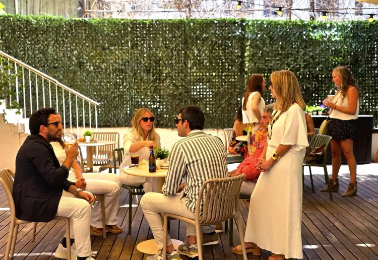 Terraza interior soleada