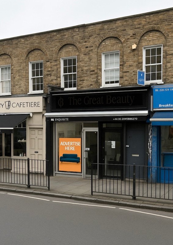 Prime A1 Window Advertising Space – Hackney Road, East London