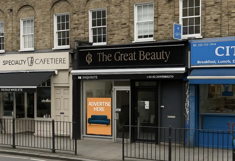 Prime A1 Window Advertising Space – Hackney Road, East London