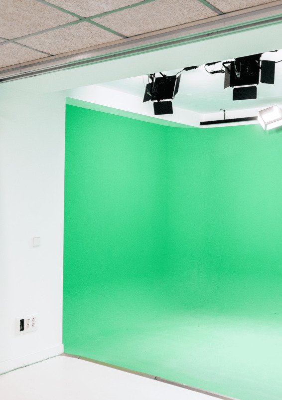 Chroma Key production studio in the heart of Madrid.