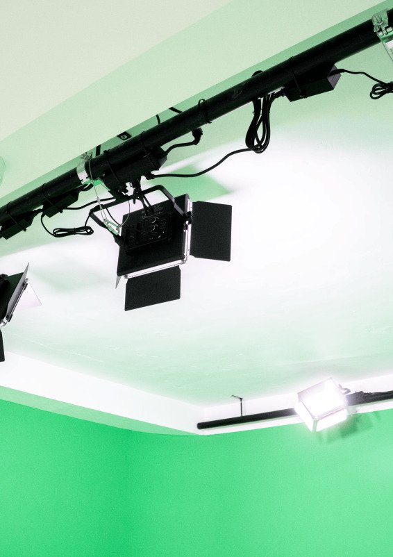 Chroma Key production studio in the heart of Madrid.