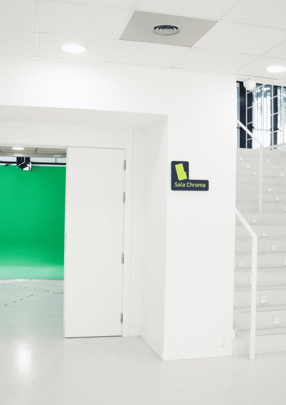 Chroma Key production studio in the heart of Madrid.
